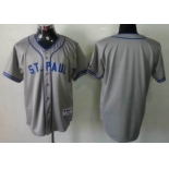 Men's Minnesota Twins Customized 1948 St. Paul Gray Jersey