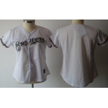 Women's Milwaukee Brewers Customized White Jersey