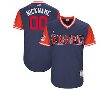 Custom Men's Los Angeles Angels Majestic Navy 2017 Players Weekend Authentic Team Jersey