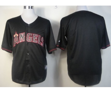 Kids' LA Angels of Anaheim Customized 2012 Black Fashion Jersey