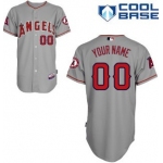 Kids' LA Angels of Anaheim Customized Gray Jersey