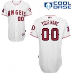 Men's LA Angels of Anaheim Customized White Jersey