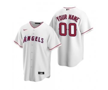Men's Los Angeles Angels Custom Nike White Stitched MLB Cool Base Home Jersey