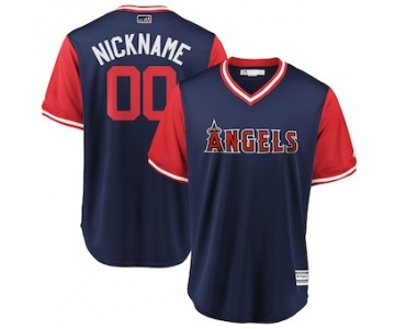 Men's Los Angeles Angels Majestic Navy 2018 Players' Weekend Cool Base Custom Jersey