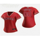 Women's Custom Los Angeles Angels 2020 Red Alternate Nike Jersey