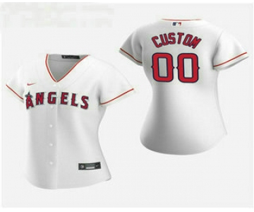 Women's Custom Los Angeles Angels 2020 White Home Nike Jersey