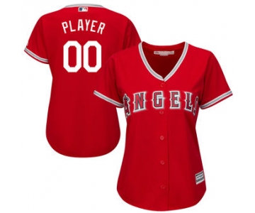 Women's Los Angeles Angels Majestic Scarlet Cool Base Alternate Jersey