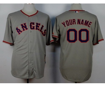 Youth LA Angels Of Anaheim Customized 1965 Turn Back The Clock Gray Jersey