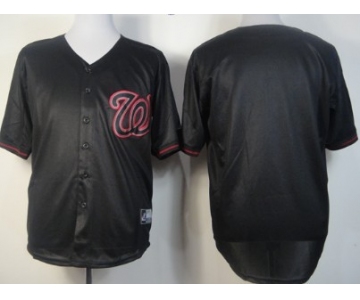 Kids' Washington Nationals Customized 2012 Black Fashion Jersey