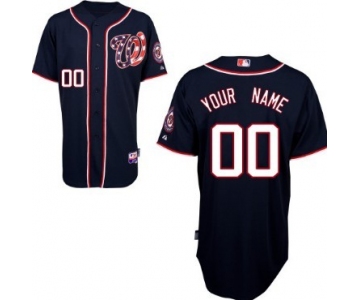 Mens Washington Nationals Customized Blue Jersey