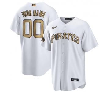 Men's Pittsburgh Pirates Active Player Custom White 2022 All-Star Cool Base Stitched Baseball Jersey