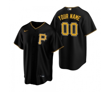 Men's Pittsburgh Pirates Custom Nike Black Stitched MLB Cool Base Jersey