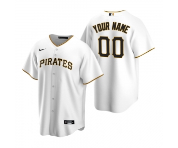 Men's Pittsburgh Pirates Custom Nike White Stitched MLB Cool Base Home Jersey