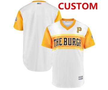 Men's Pittsburgh Pirates Custom White 2019 MLB Little League Classic Team Jersey