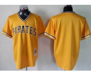 Men's Pittsburgh Pirates Customized Black Throwback Jersey