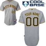 Men's Pittsburgh Pirates Customized Gray Jersey