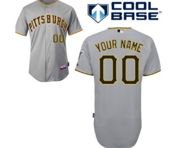 Men's Pittsburgh Pirates Customized Gray Jersey