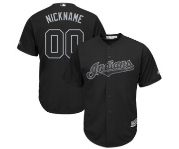 Cleveland Indians Majestic 2019 Players' Weekend Cool Base Roster Custom Black Jersey