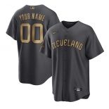 Men's Cleveland Guardians Active Player Custom Charcoal 2022 All-Star Cool Base Stitched Baseball Jersey