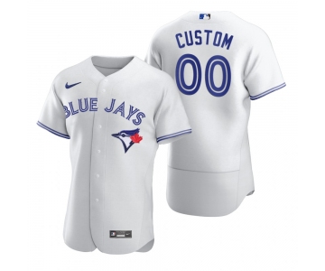 Men's Toronto Blue Jays Custom Nike White 2020 Stitched MLB Flex Base Jersey