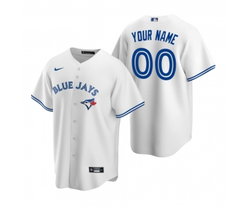 Men's Toronto Blue Jays Custom Nike White Stitched MLB Cool Base Home Jersey