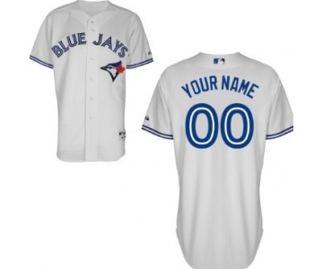 Men's Toronto Blue Jays Customized White Jersey