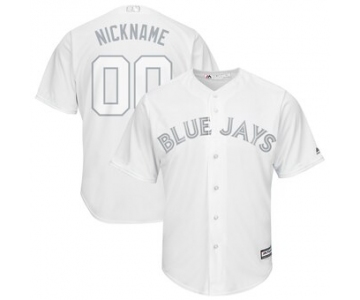 Toronto Blue Jays Majestic 2019 Players' Weekend Cool Base Roster Custom White Jersey