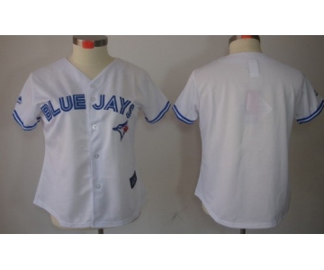 Women's Toronto Blue Jays Customized White Jersey