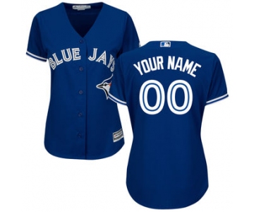 Women's Toronto Blue Jays Majestic Royal Alternate Cool Base Custom Jersey