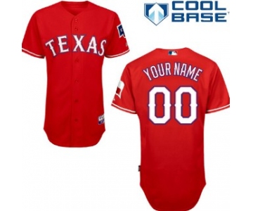 Kids' Texas Rangers Customized 2014 Red Jersey