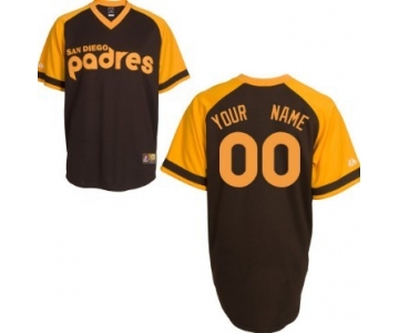 Men's San Diego Padres Customized Coffee Jersey