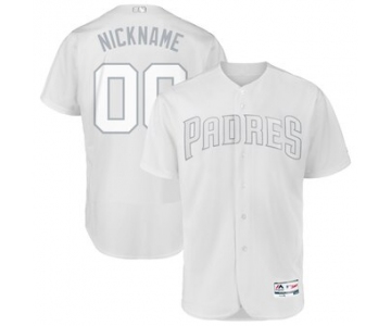 San Diego Padres Majestic 2019 Players' Weekend Flex Base Authentic Roster Custom White Jersey