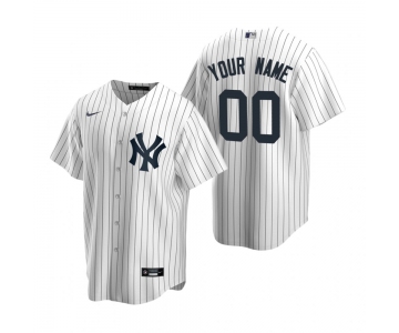 Men's New York Yankees Custom Nike White Stitched MLB Cool Base Home Jersey