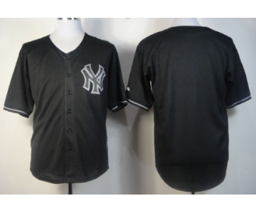 Men's New York Yankees Customized 2012 Black Fashion Jersey