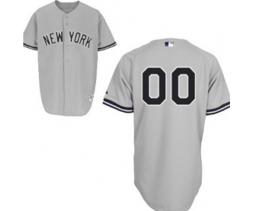 Men's New York Yankees Customized Gray Jersey