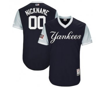 Men's New York Yankees Majestic Navy 2018 Players' Weekend Authentic Flex Base Custom Jersey