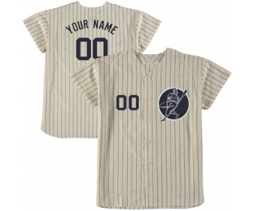 Yankees Cream Men's Customized New Design Jersey