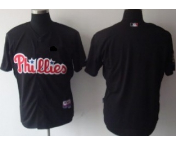 Kids' Philadelphia Phillies Customized Black Jersey
