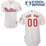 Kids' Philadelphia Phillies Customized White Pinstripe Jersey