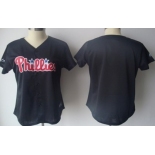 Women's Philadelphia Phillies Customized Black Jersey