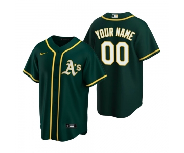 Men's Oakland Athletics Custom Nike Green 2020 Stitched MLB Cool Base Jersey