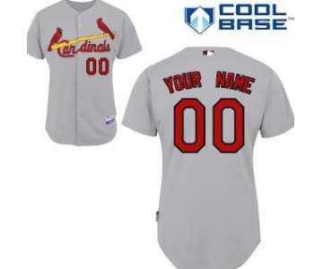 Kids' St. Louis Cardinals Customized Gray Jersey
