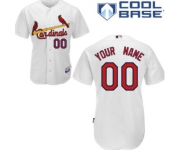 Kids' St. Louis Cardinals Customized White Jersey