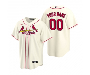 Men's St. Louis Cardinals Custom Nike Cream Stitched MLB Cool Base Jersey