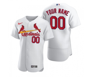 Men's St. Louis Cardinals Custom Nike White 2020 Stitched MLB Flex Base Jersey
