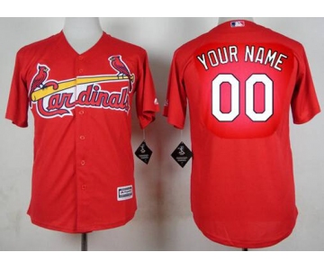 Men's St. Louis Cardinals Customized 2015 Red Jersey