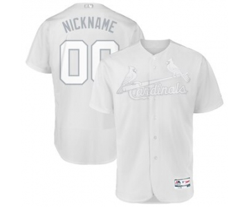St. Louis Cardinals Majestic 2019 Players' Weekend Flex Base Authentic Roster Custom White Jersey