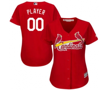 Women's St. Louis Cardinals Majestic Scarlet Cool Base Alternate Jersey