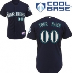 Kids' Seattle Mariners Customized Navy Blue Jersey