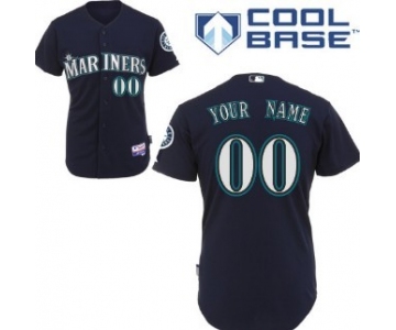 Kids' Seattle Mariners Customized Navy Blue Jersey
